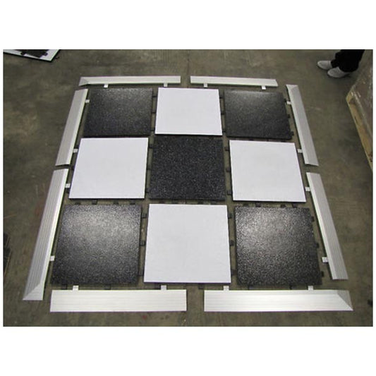 28.57sqm Portable Flooring, Dance Floor, Demountable Flooring. Black & White $2697.63 Complete