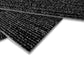 Block Charcoal - Charcoal Black Block Pattern / Silver Grey Highlights