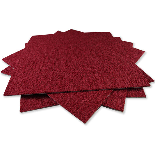 Cube Wine- Hi Traffic - SDN Pile - Rich Wine Reds, Deep Textured Pile