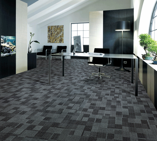 Cube Colour 09 Lighter Charcoal Grey Block Pattern