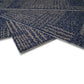 E4100 Charcoal Grey Black Block Pattern