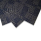 E4100 Charcoal Grey Black Block Pattern