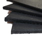 50cm x 50cm x 15mm Gym Rubber Tiles - Pure Black