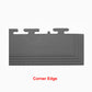 PVC Coin Dot Garage Flooring - Corner Ramps - Grey