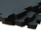 48cm X 48cm X 15mm INTERLOCKING GYM RUBBER **FACTORY SECONDS** TILES-BLACK-$4.88 EACH