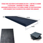 Gym Rubber Access Ramps-1m x 50cm x 5cm high - tapering to 5mm