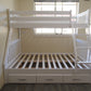 TRIO BUNK BED - PURE WHITE - TIMBER BUILD