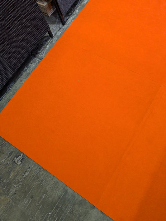 Bright Orange 1m X 1m Super Tufted Needle Punched Exhibition Carpet Tile