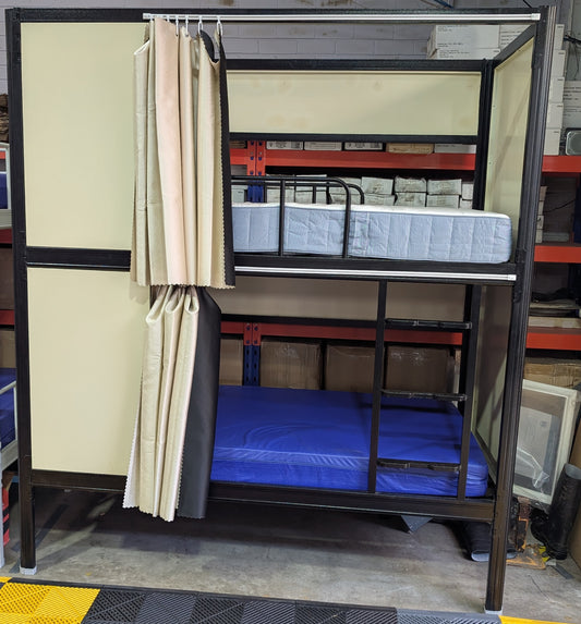 PRIVACY BUNK BED - FLASH BLACK