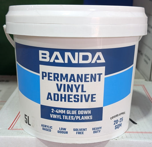 BANDA Permanent Vinyl Adhesive 5 Litres $88.00 Inc. GST