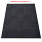 Purpleback Charcoal 50cm X 50cm Carpet tiles