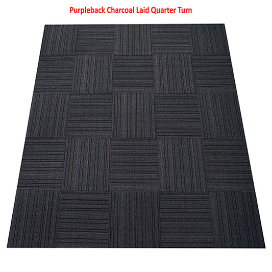 Purpleback Charcoal 50cm X 50cm Carpet tiles