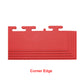 PVC Coin Dot Garage Flooring - Corner Ramps - Red