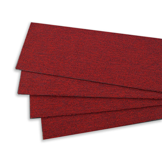 Colour Plank -Red - Hi Traffic - SDN Pile - Rich Textured Red With Black Fleck