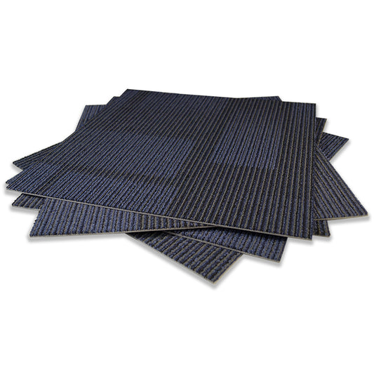 Sohu colour 08 Charcoal / Blue Deep Blue Indent Pattern