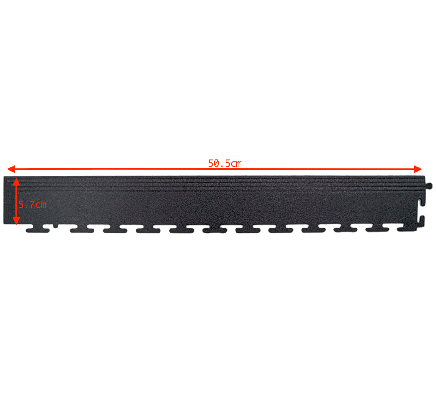 PVC Coin Dot Garage Flooring - Corner Ramps - Black