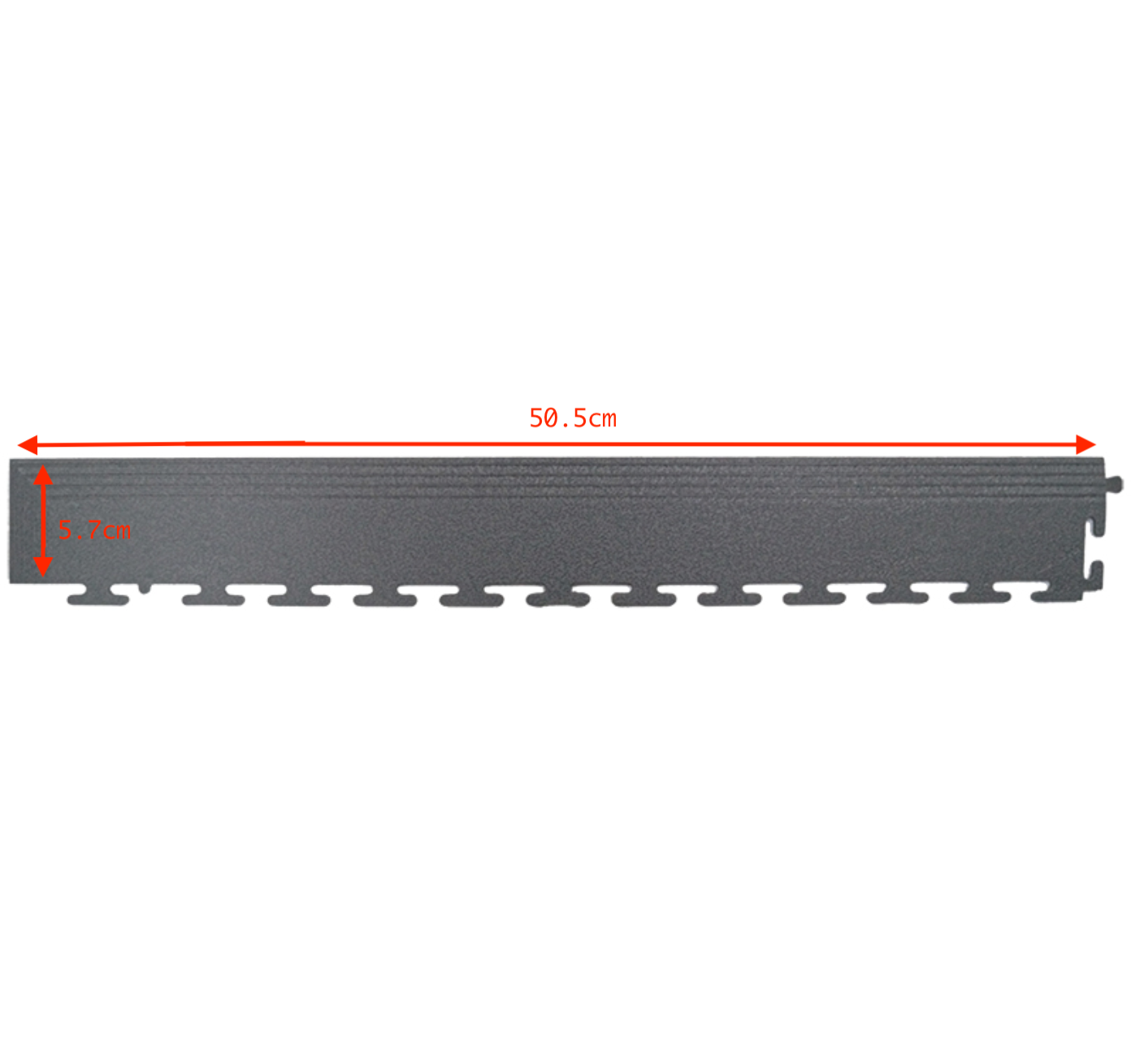 PVC Coin Dot Garage Flooring - Corner Ramps - Grey