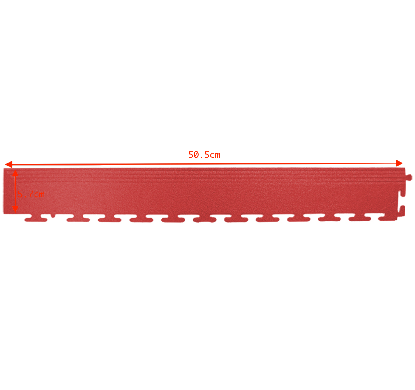 PVC Coin Dot Garage Flooring - Corner Ramps - Red