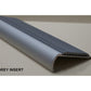 STAIR NOSING - BULL NOSE - BLACK, GREY,RED,YELLOW INSERT - 1.2 METRE LENGTH - $22.00