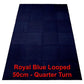 Blue - Royal Blue Looped (50cm X 50cm) Carpet Tiles