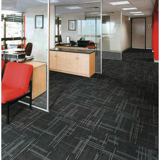 Wide Angle 08 Dark Charcoal Black Pattern