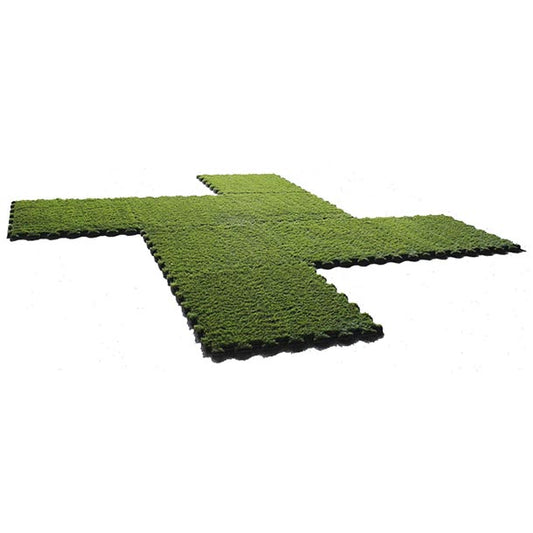 Artificial Grass - 1m X 1m XPE Foam Shock pad Backed