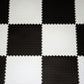 PVC Interlocking Tiles - Black & White Checker - Coin Dot