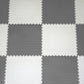 PVC Interlocking Tiles -Grey & White Checker - Coin Dot