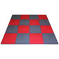 PVC Interlocking Tiles - Red & Grey Checker - Coin Dot