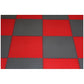 PVC Interlocking Tiles - Red & Grey Checker - Coin Dot
