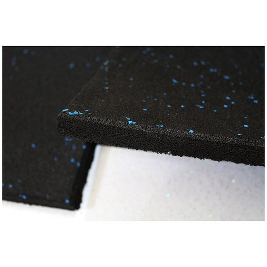 1M x 1M x15mm Gym Rubber-Blue Fleck - 1 to 49 Tiles-$35.00ea