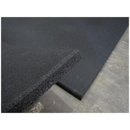 1m X 1m X 15mm Gym Rubber - Jet Black - 1 to 49 Tiles $35.00ea