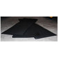 Gym Rubber Ramps - Black - 1m x 25cm