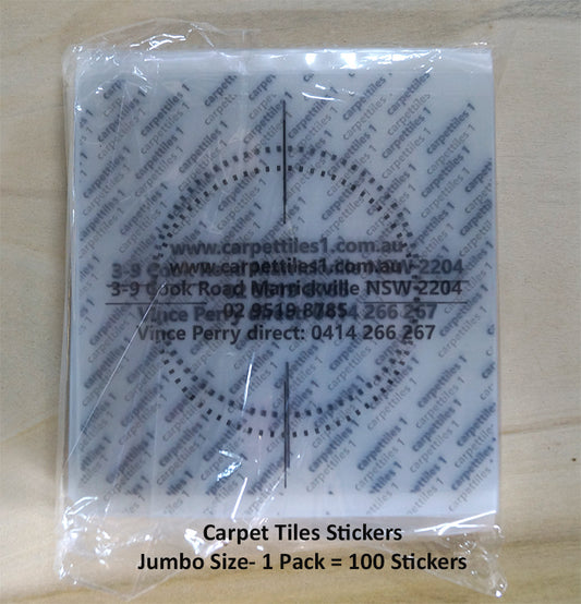 Carpet Tiles Stickers - Jumbo 150mm x 150mm Pack of 100 Stickers