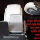 SET OF 4 HEAVY DUTY NYLON CASTORS 15cm - 2 with FOOT BRAKE