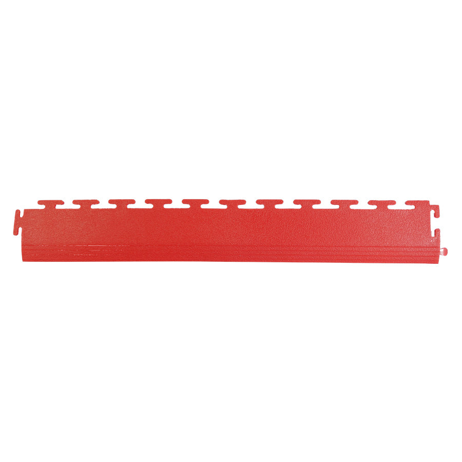 PVC Coin Dot Garage Flooring - Straight Edges - Red
